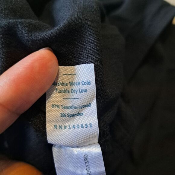 Marine Layer Tencel Blend Eloise Belted Jumpsuit Peekaboo Cutout XS Black NWT - Picture 8 of 15